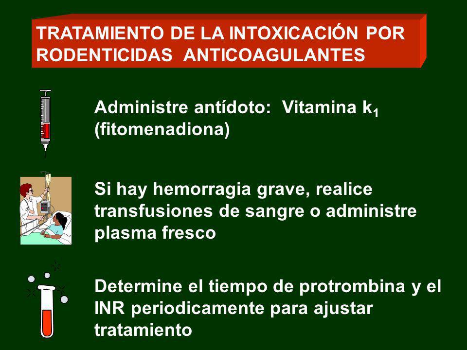 K vitamina por rodenticida envenenamiento de